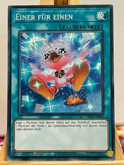 Einer Fur EInen RA03-DE056 Secret Rare Alt. Artwork Deutsch NM YUGIOH - Image 1