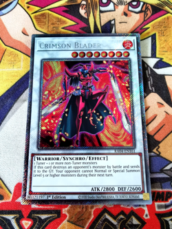 Crimson Blader ra04-en161 (NEW) Platinum-Secret Yu-Gi-Oh - Image 1