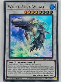 Yu Gi Oh - BLC1-EN011 White Aura Whale - Gold Ultra Rare - Image 1