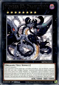 Number 97: Draglubion - Rare 1st Edition MZTM-EN093 - NM - YuGiOh - Image 1