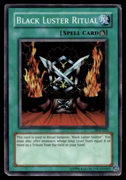 BLACK LUSTER RITUAL SYE-025 SUPER RARE STARTER DECK: YUGI EVOLUTION YU-GI-OH - Image 1
