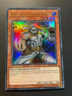 Wulf, Lightsworn Beast - BLLR EN039 - Ultra Rare - 1st Edition - Yugioh - Image 1