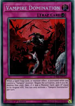 Yugioh Vampire Domination DASA-EN011 1st Edition Secret Rare NM - Image 1