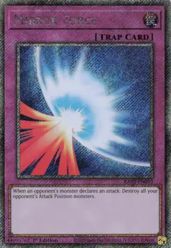 Yugioh Mirror Force RA03-EN093 - Platinum Secret Rare - Image 1
