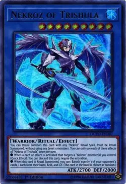 Nekroz of Trishula - DUPO-EN087 - Ultra Rare - 1st Edition Near Mint Yugioh! Car - Image 1