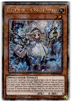 YUGIOH ELZETTE OF THE WHITE FOREST QUARTER CENTURY RARE NM INFO-EN014 - Image 1