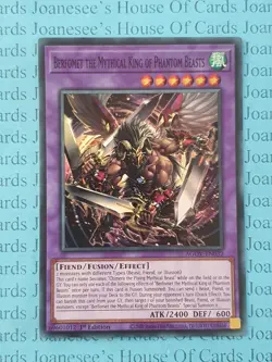 Berfomet the Mythical King of Phantom Beasts AGOV-EN032 Yu-Gi-Oh Card 1st New - Image 1