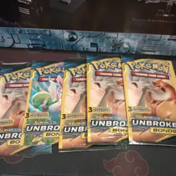 🔥Pokemon Sun & Moon Unbroken Bonds 3 Card Mini Booster Packs X5 - Image 1