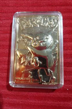 Pokemon 23K Gold Plated Trading Card Pikachu Pokeball 1999 Burger King. B8 - Image 1