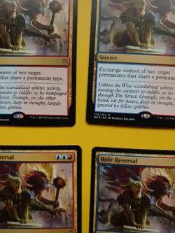 MTG Card. Role Reversal playset War of the Spark. Rare 4 cards - Image 2