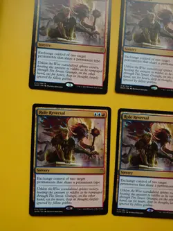 MTG Card. Role Reversal playset War of the Spark. Rare 4 cards - Image 3
