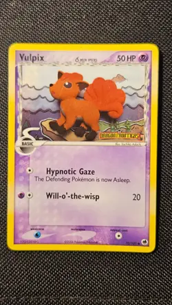 Vulpix 70/101 Reverse Holo Stamped Pokemon Card 2006 Dragon Frontiers MP - Image 2