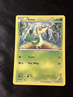 Snivy 1/114 Cosmos Holo Pokemon Card 2011 Black & White - Image 3