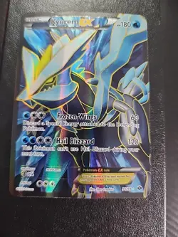 Pokemon Card Kyurem EX Full Art Ultra Rare (96/99) BW Next Destinies lp - Image 1