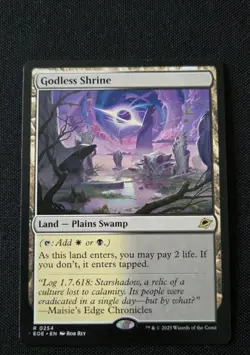 MTG - Godless Shrine - Edge Of Eternities - Near Mint Rare - EOE #254 Non Foil - Image 1