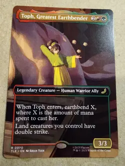 Toph, Greatest Earthbender - #70 Regular (Borderless) Avatar - Mtg - Image 1