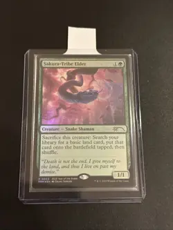 FOIL Sakura-Tribe Elder MTG 2025 Year Of The Snake Promo NM English - Image 2