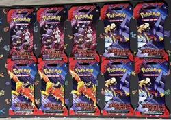 Pokemon TCG sv: Destined Rivals Sleeved Booster Packs - Lot of 10x New Sealed! - Image 1
