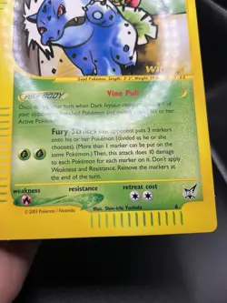 2003 DARK IVYSAUR Pokemon BEST OF WINNER PROMO JUMBO VINTAGE CARD NM - Image 2