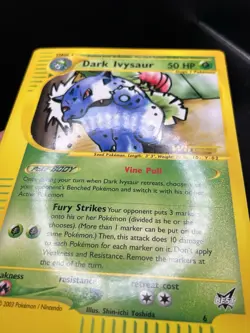 2003 DARK IVYSAUR Pokemon BEST OF WINNER PROMO JUMBO VINTAGE CARD NM - Image 3
