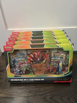 Pokemon TCG Incineroar EX & Torterra EX Special Collection Box | Lot of 5 - Image 1