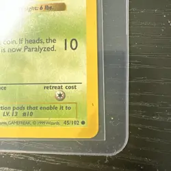 Caterpie 1st Edition Base Set 45/102 WOTC Vintage Pokemon 1999 - Image 5