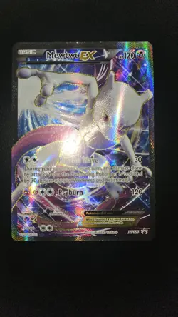 Pokemon Mewtwo EX Full Art Holo Black Star Promo XY125 - Image 1
