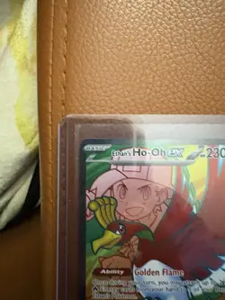 Pokemon TCG Ethan's Ho-Oh EX Ultra Rare Full Art Destined Rivals 209/182 - Image 3