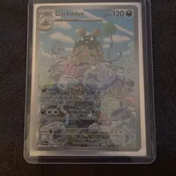 Garbodor 204/182 Illustrator Rare Holo SV04: Paradox Rift Pokemon TCG - Image 1