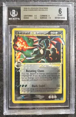 Pokemon Charizard Gold Star 100/101 Ex Dragon Frontiers ENG Holo BGS 6 CENT 9,5 - Image 1