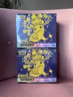 2 x Pokemon TCG Pokemon Center Surging Sparks Elite Trainer Boxes New - Image 1