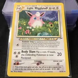 2002 Pokemon Neo Destiny Light Wigglytuff 54/105 NM/LP Pokemon TCG - Image 1