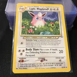 2002 Pokemon Neo Destiny Light Wigglytuff 54/105 NM/LP Pokemon TCG - Image 2