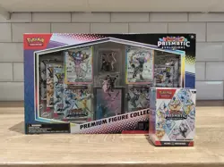 Pokemon Prismatic Evolutions Premium Figure Collection + Booster Bundle Sealed✅ - Image 1
