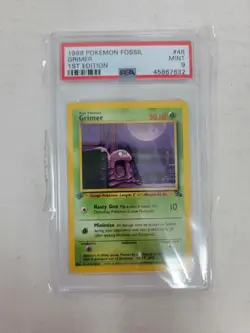 1999 Pokemon Fossil 48 Grimer 1st Edition psa 9 - Image 1