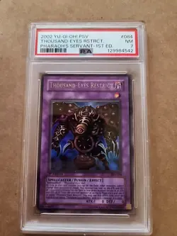Yu-Gi-Oh Thousand Eyes Restrict PSV-084 1st Edition Ultra Rare PSA 7 NM - Image 1