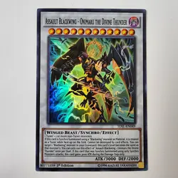 Assault Blackwing - Onimaru Divine Thunder - TDIL-EN049 - NM - Super Rare - 1st - Image 1