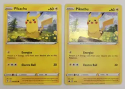 Pokemon Card Pikachu 7/15 & 049/203 McDonalds Promo Holo & Non Holo Rare NM - Image 1