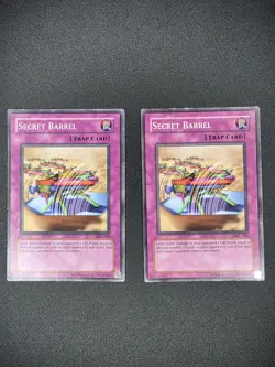 2× Secret Barrel MFC-046 Common Unlimited Yugioh Card Bundle - Image 1