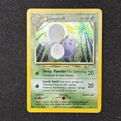 Jumpluff 7/111 Neo Genesis Holo Rare 2000 WotC Vintage Pokemon TCG Card Swirl 🌀 - Image 3