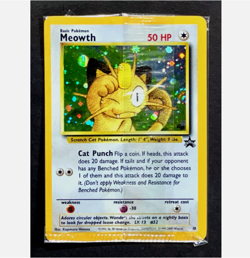 SEALED Pokemon - MEOWTH |Game Boy Holo / BLACK STAR PROMO-Rare | Card #10 - Image 1