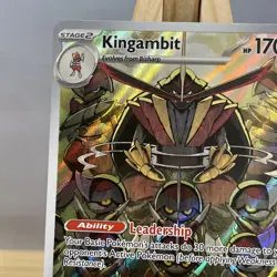 Pokemon TCG Kingambit 220/198 Scarlet & Violet Illustration Card NM - Image 2