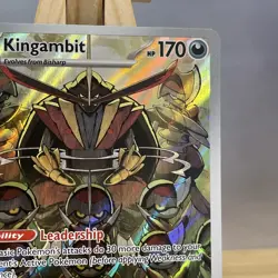 Pokemon TCG Kingambit 220/198 Scarlet & Violet Illustration Card NM - Image 3