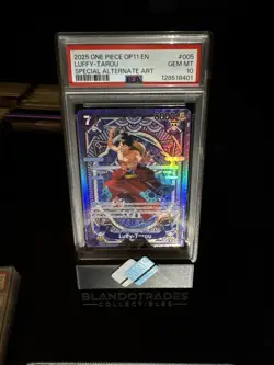 PSA 10 Luffy-Tarou ST18-005 SR SP A Fist of Divine Speed ONE PIECE Card English - Image 1
