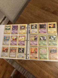 HUGE Old Binder Full of 306 Vintage Pokemon Cards - WOTC Base, Rocket, Gym, Neo - Image 2