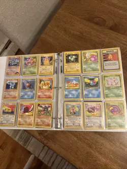 HUGE Old Binder Full of 306 Vintage Pokemon Cards - WOTC Base, Rocket, Gym, Neo - Image 4