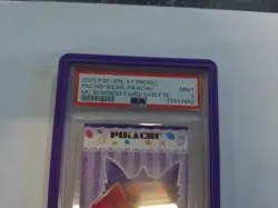 PSA9 Pncho-Wear Pikachu 2015 P.M.JPN.XY.Promo BusinessCard Pokemon Card Japanese - Image 2