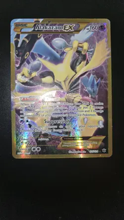 Pokemon Alakazam EX Fates Collide Holo Card 125/124 Secret Rare - Image 1