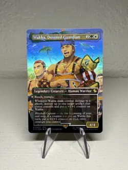 Wakka, Devoted Guardian Borderless Chocobo Track FOIL MTG Final Fantasy 0477 - Image 1