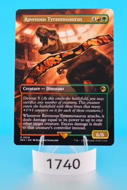 MTG Ravenous Tyrannosaurus (Borderless) Universes Beyond: Jurassic World Regular - Image 1